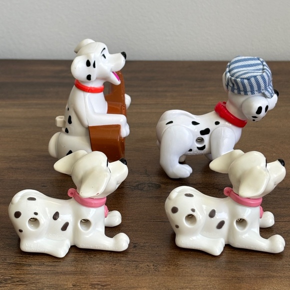 VINTAGE Disney McDonald’s 101 Dalmatians Happy Meal Toy Figures Guitar Set of 4 - Picture 4 of 12